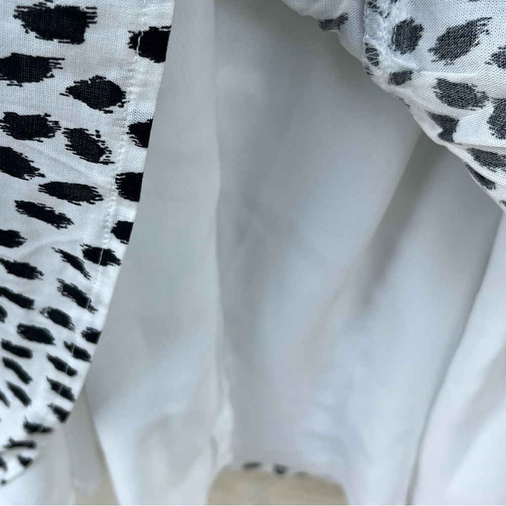 Nobody’s Child White Smudge Spot Print Selena Polka Dot Midi Dress - 12 - Picture 14 of 15